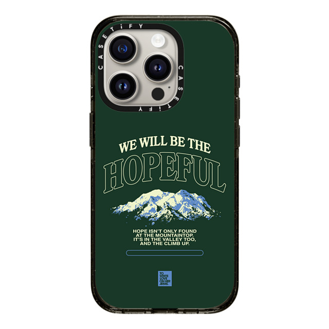 TWLOHA x CASETiFY iPhone 15 Pro ケース ブラック インパクトケース The Climb Up