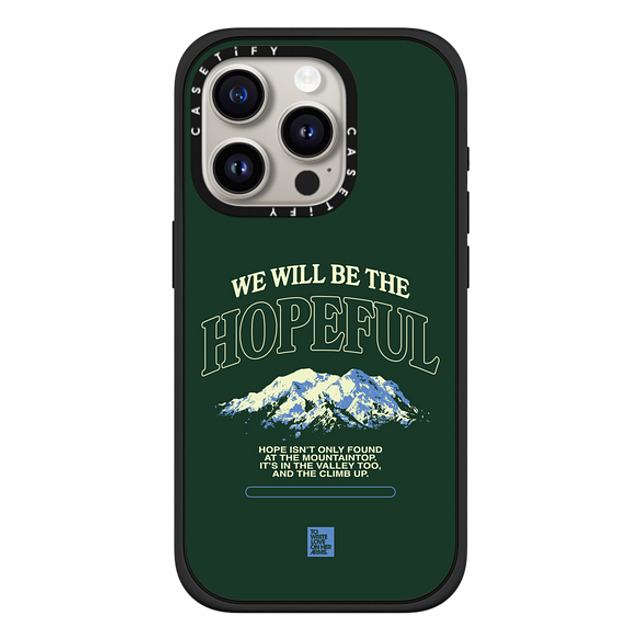 TWLOHA x CASETiFY iPhone 15 Pro ケース マットブラック インパクトケース MagSafe対応 The Climb Up