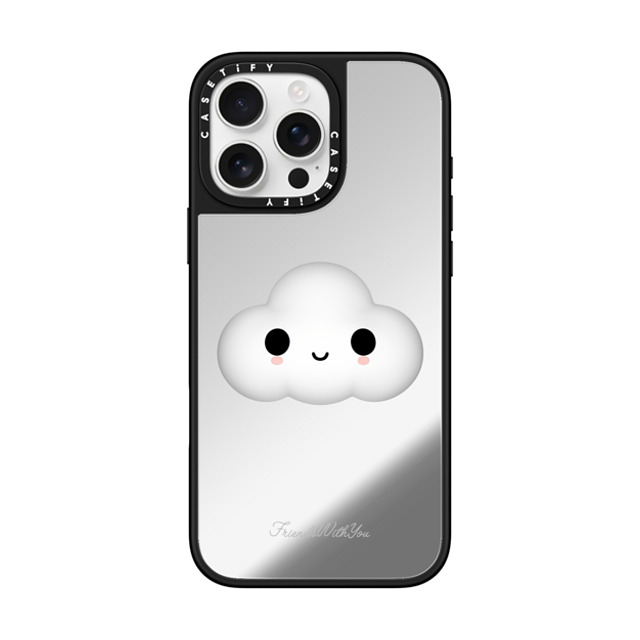 FriendsWithYou x CASETiFY iPhone 16 Pro Max Case Cartoon,Rainbow Silver on Black ミラーケース MagSafe対応 LITTLE CLOUD Back to School FriendsWithYou x CASETiFY iPhone 16 Pro Max Case Cartoon,Rainbow Silver on Black ミラーケース MagSafe対応 LITTLE CLOUD Back to School