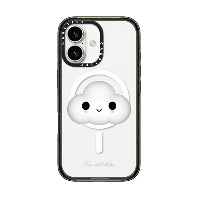 FriendsWithYou x CASETiFY iPhone 16 Case Cartoon,Rainbow Black Impact Case MagSafe Compatible LITTLE CLOUD Back to School FriendsWithYou x CASETiFY iPhone 16 Case Cartoon,Rainbow Black Impact Case MagSafe Compatible LITTLE CLOUD Back to School