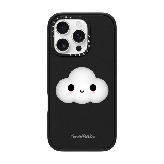 FriendsWithYou x CASETiFY iPhone 16 Pro Case Cartoon,Rainbow Matte Black Impact Case MagSafe Compatible LITTLE CLOUD Back to School FriendsWithYou x CASETiFY iPhone 16 Pro Case Cartoon,Rainbow Matte Black Impact Case MagSafe Compatible LITTLE CLOUD Back to School