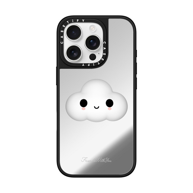FriendsWithYou x CASETiFY iPhone 16 Pro Case Cartoon,Rainbow Silver on Black ミラーケース MagSafe対応 LITTLE CLOUD Back to School FriendsWithYou x CASETiFY iPhone 16 Pro Case Cartoon,Rainbow Silver on Black ミラーケース MagSafe対応 LITTLE CLOUD Back to School