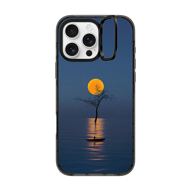 Andhika Ramadhian x CASETiFY iPhone 16 Pro Max ケース ブラック インパクトリングスタンドケース MagSafe対応 Sailor by Andhika Ramadhian