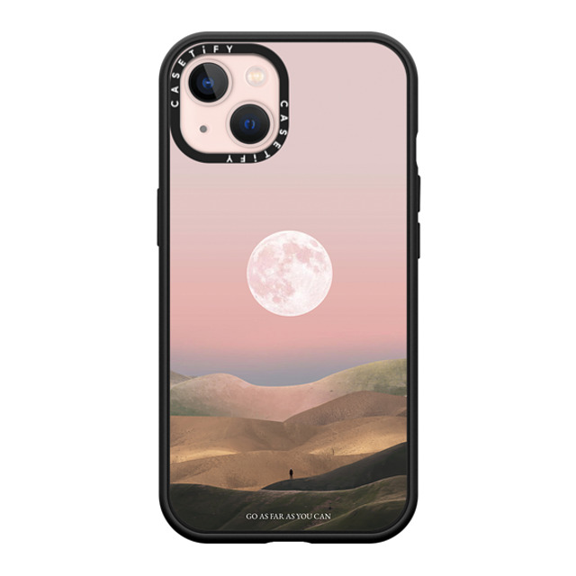 Andhika Ramadhian x CASETiFY iPhone 13 ケース マットブラック インパクトケース MagSafe対応 Curiosity by Andhika Ramadhian