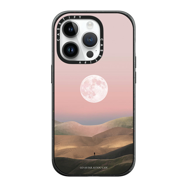 Andhika Ramadhian x CASETiFY iPhone 14 Pro ケース マットブラック インパクトケース MagSafe対応 Curiosity by Andhika Ramadhian