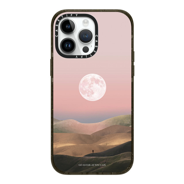 Andhika Ramadhian x CASETiFY iPhone 14 Pro Max ケース ブラック インパクトケース MagSafe対応 Curiosity by Andhika Ramadhian