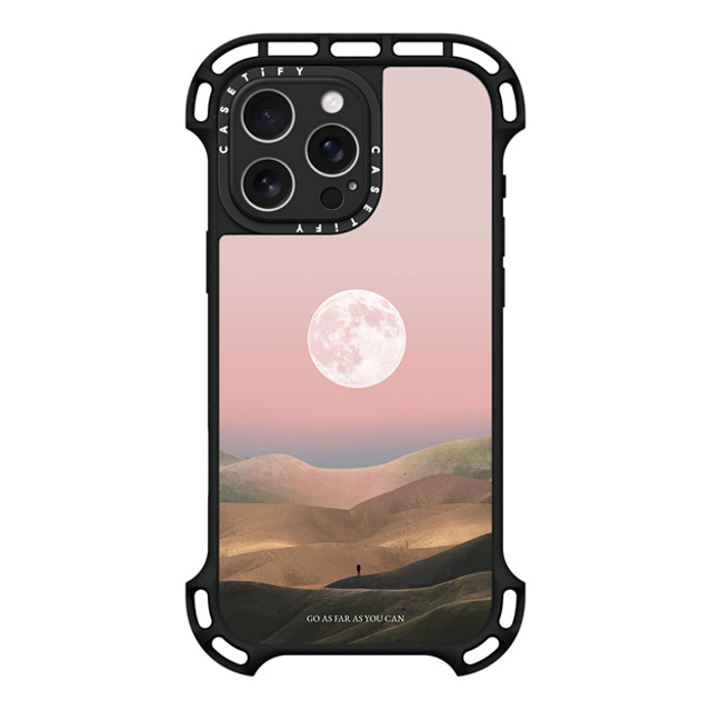 Andhika Ramadhian x CASETiFY iPhone 16 Pro Max ケース ブラック ウルトラ バウンスケース MagSafe対応 Curiosity by Andhika Ramadhian