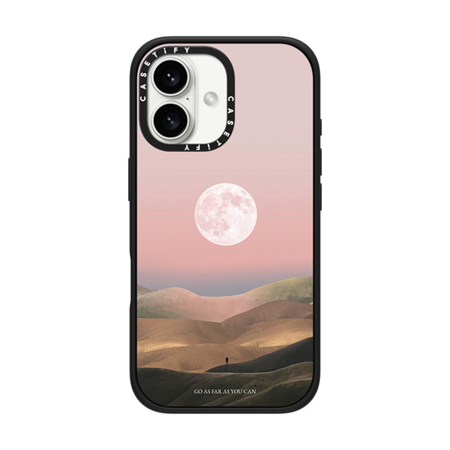 Andhika Ramadhian x CASETiFY iPhone 16 ケース マットブラック インパクトケース MagSafe対応 Curiosity by Andhika Ramadhian