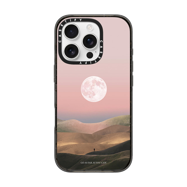 Andhika Ramadhian x CASETiFY iPhone 16 Pro ケース ブラック インパクトケース MagSafe対応 Curiosity by Andhika Ramadhian