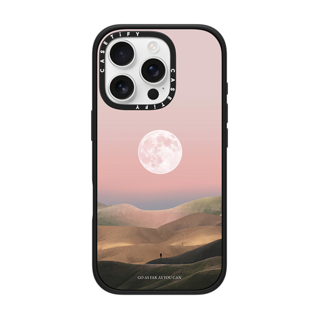 Andhika Ramadhian x CASETiFY iPhone 16 Pro ケース マットブラック インパクトケース MagSafe対応 Curiosity by Andhika Ramadhian