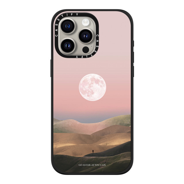 Andhika Ramadhian x CASETiFY iPhone 15 Pro Max ケース マットブラック インパクトケース MagSafe対応 Curiosity by Andhika Ramadhian