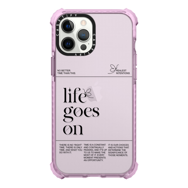 Realest Intentions x CASETiFY iPhone 12 Pro Max ケース パープル ウルトラインパクトケース Life Goes On Realest Intentions x CASETiFY iPhone 12 Pro Max ケース パープル ウルトラインパクトケース Life Goes On