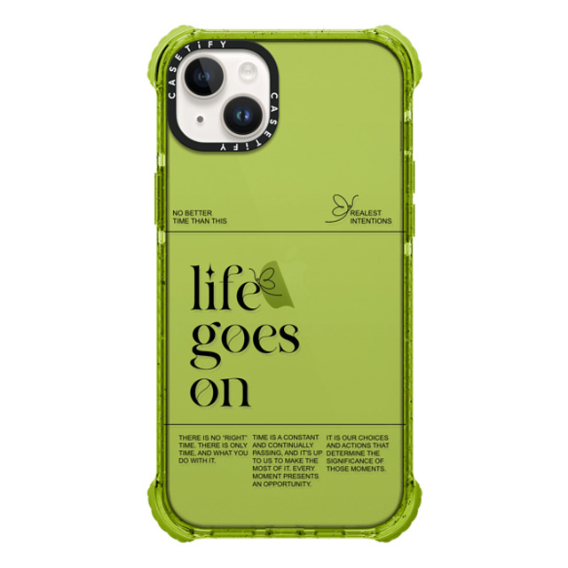 Realest Intentions x CASETiFY iPhone 14 Plus ケース Kiwi ウルトラインパクトケース Life Goes On