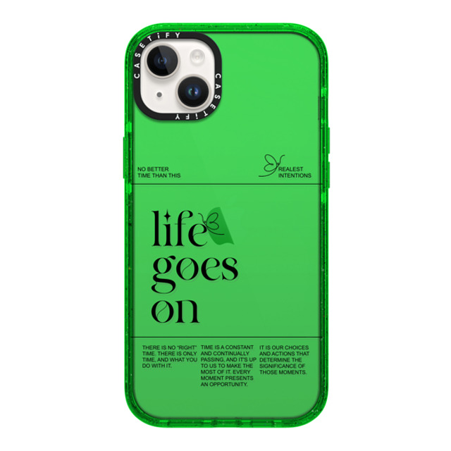 Realest Intentions x CASETiFY iPhone 14 Plus Case Preppy,Pattern グリーン Impact Case Life Goes On Mother's Day Realest Intentions x CASETiFY iPhone 14 Plus Case Preppy,Pattern グリーン Impact Case Life Goes On Mother's Day