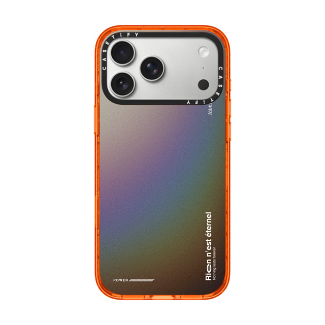Realest Intentions x CASETiFY iPhone 17 Pro Max Case Chrome Orange CpNgP[X MagSafeΉ Nothing Lasts Forever