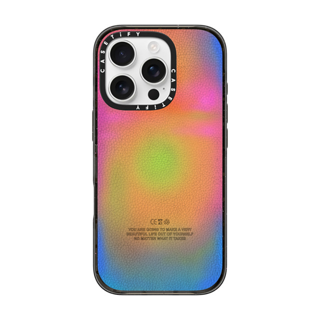 Realest Intentions x CASETiFY iPhone 16 Pro ケース ブラック インパクトケース Beautiful Life Back to School Realest Intentions x CASETiFY iPhone 16 Pro ケース ブラック インパクトケース Beautiful Life Back to School