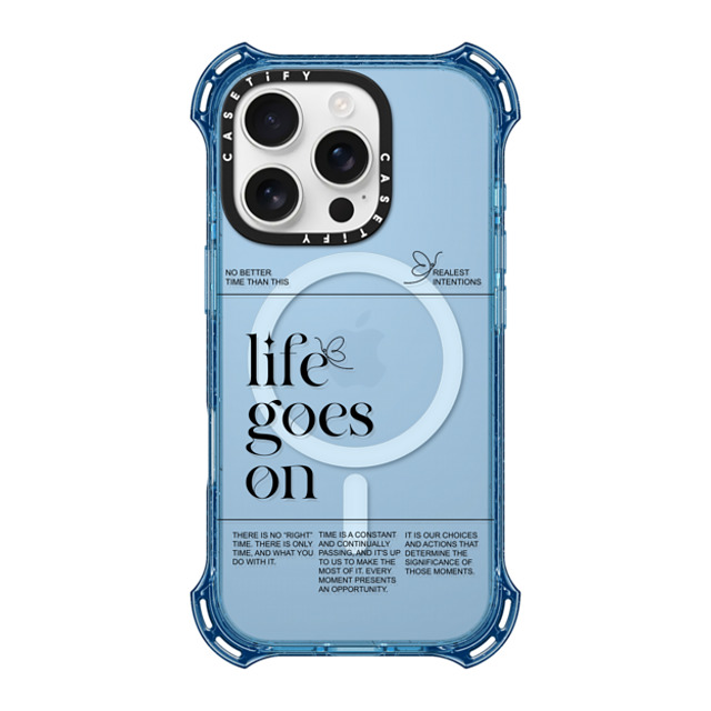 Realest Intentions x CASETiFY iPhone 16 Pro ケース Preppy,Pattern ベイビーブルー バウンスケース Life Goes On Back to School Realest Intentions x CASETiFY iPhone 16 Pro ケース Preppy,Pattern ベイビーブルー バウンスケース Life Goes On Back to School