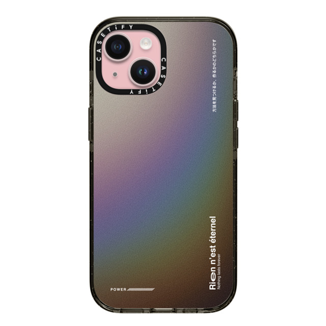 Realest Intentions x CASETiFY iPhone 15 ケース ブラック インパクトケース MagSafe対応 Nothing Lasts Forever Realest Intentions x CASETiFY iPhone 15 ケース ブラック インパクトケース MagSafe対応 Nothing Lasts Forever
