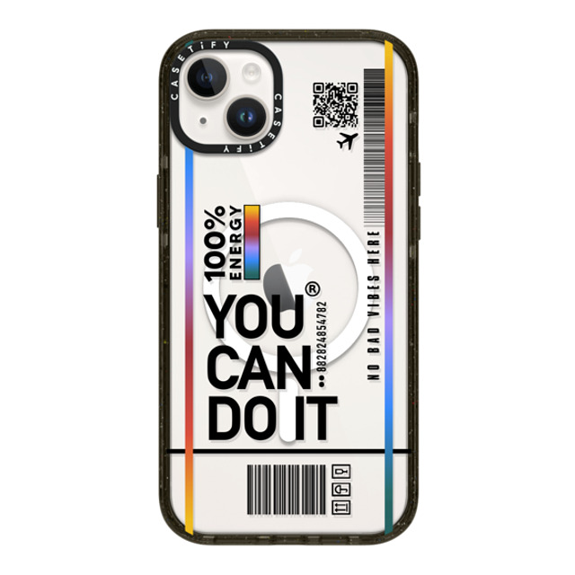 Realest Intentions x CASETiFY iPhone 14 Plus ケース Quote,Typography ブラック インパクトケース MagSafe対応 You Can Do It Father's Day Realest Intentions x CASETiFY iPhone 14 Plus ケース Quote,Typography ブラック インパクトケース MagSafe対応 You Can Do It Father's Day
