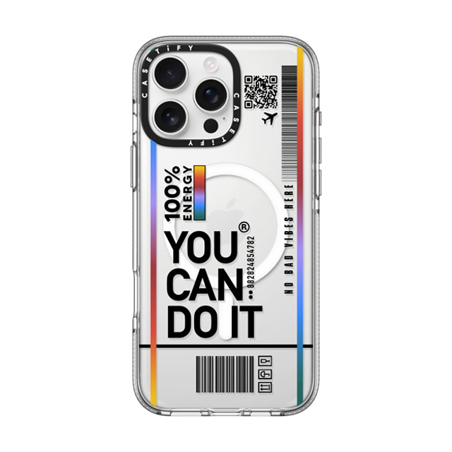 Realest Intentions x CASETiFY iPhone 16 Pro Max ケース クリア クリア ケース MagSafe対応 You Can Do It