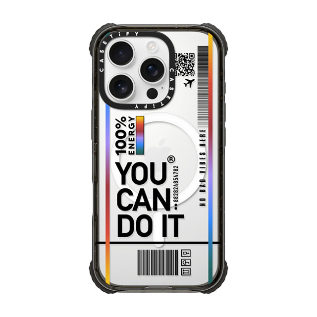 Realest Intentions x CASETiFY iPhone 16 Pro Case Quote,Typography Black ウルトラ インパクトケース MagSafe 対応 You Can Do It Mother's Day Realest Intentions x CASETiFY iPhone 16 Pro Case Quote,Typography Black ウルトラ インパクトケース MagSafe 対応 You Can Do It Mother's Day