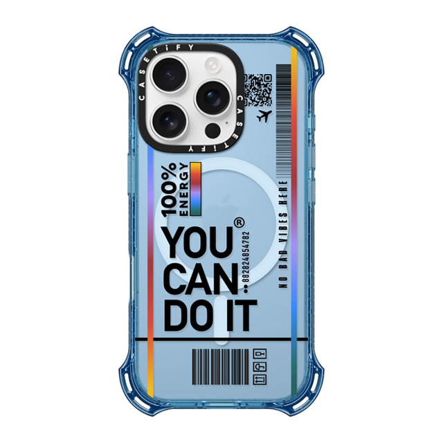 Realest Intentions x CASETiFY iPhone 16 Pro Case Quote,Typography ベイビーブルー バウンスケース You Can Do It Mother's Day Realest Intentions x CASETiFY iPhone 16 Pro Case Quote,Typography ベイビーブルー バウンスケース You Can Do It Mother's Day