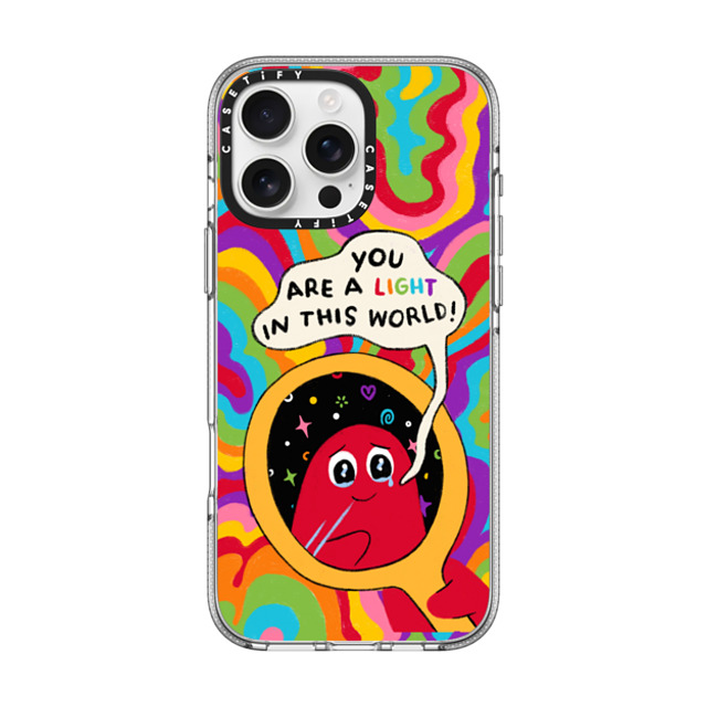 Slimy Oddity x CASETiFY iPhone 16 Pro Max ケース Cartoon,Quote クリア クリア ケース MagSafe対応 You Are A Light Father's Day Slimy Oddity x CASETiFY iPhone 16 Pro Max ケース Cartoon,Quote クリア クリア ケース MagSafe対応 You Are A Light Father's Day