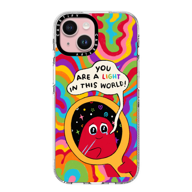 Slimy Oddity x CASETiFY iPhone 15 Case Cartoon,Quote Clear Clear Case MagSafe Compatible You Are A Light Mother's Day Slimy Oddity x CASETiFY iPhone 15 Case Cartoon,Quote Clear Clear Case MagSafe Compatible You Are A Light Mother's Day
