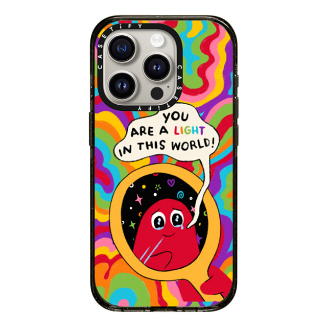 Slimy Oddity x CASETiFY iPhone 15 Pro Case Cartoon,Quote Black Impact Case MagSafe Compatible You Are A Light Mother's Day Slimy Oddity x CASETiFY iPhone 15 Pro Case Cartoon,Quote Black Impact Case MagSafe Compatible You Are A Light Mother's Day