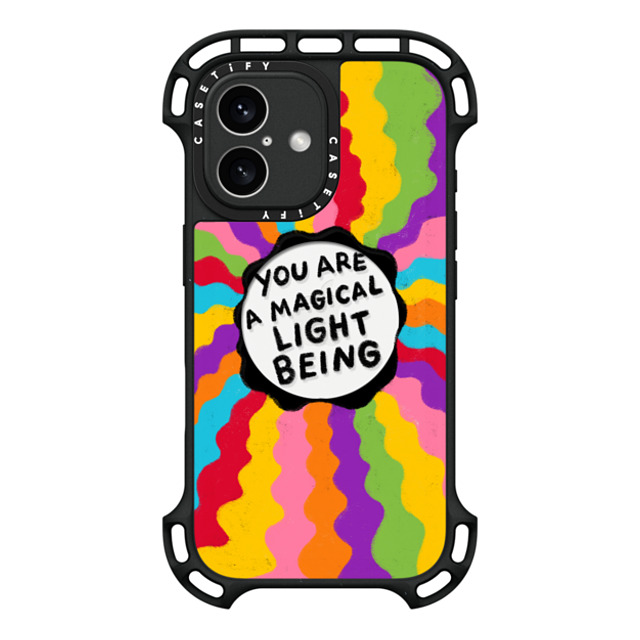 Slimy Oddity x CASETiFY iPhone 16 Case Black ウルトラ バウンスケース MagSafe対応 Light Being Slimy Oddity x CASETiFY iPhone 16 Case Black ウルトラ バウンスケース MagSafe対応 Light Being
