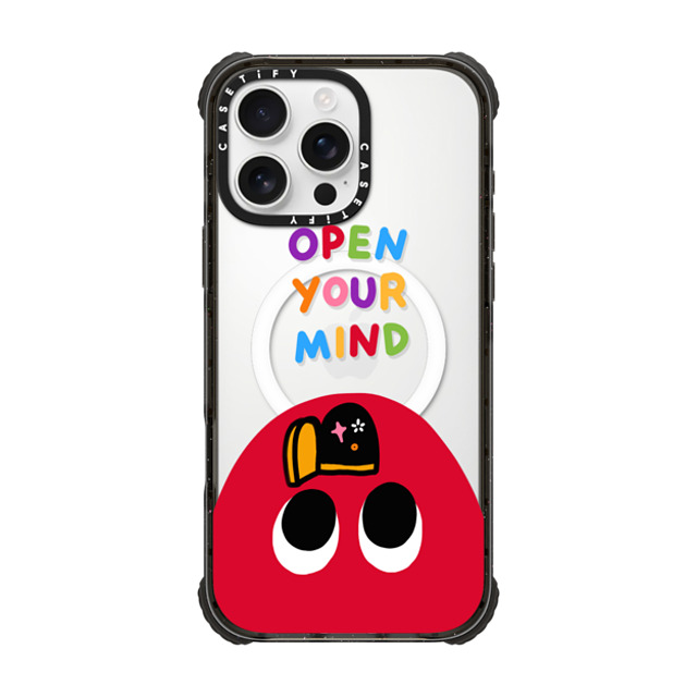 Slimy Oddity x CASETiFY iPhone 16 Pro Max Case Cartoon,Quote Black ウルトラ インパクトケース MagSafe 対応 Open Your Mind Mother's Day Slimy Oddity x CASETiFY iPhone 16 Pro Max Case Cartoon,Quote Black ウルトラ インパクトケース MagSafe 対応 Open Your Mind Mother's Day