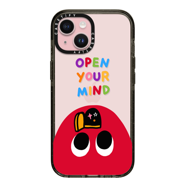 Slimy Oddity x CASETiFY iPhone 15 Case Cartoon,Quote Black Impact Case Open Your Mind Mother's Day Slimy Oddity x CASETiFY iPhone 15 Case Cartoon,Quote Black Impact Case Open Your Mind Mother's Day