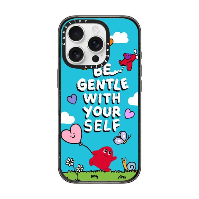 Slimy Oddity x CASETiFY iPhone 16 Pro Case Butterfly,Heart Black Impact Case MagSafe Compatible Be Gentle With Yourself Back to School Slimy Oddity x CASETiFY iPhone 16 Pro Case Butterfly,Heart Black Impact Case MagSafe Compatible Be Gentle With Yourself Back to School