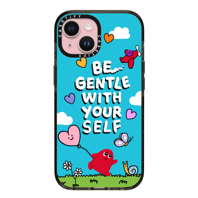 Slimy Oddity x CASETiFY iPhone 15 ケース Butterfly,Heart ブラック インパクトケース MagSafe対応 Be Gentle With Yourself Back to School Slimy Oddity x CASETiFY iPhone 15 ケース Butterfly,Heart ブラック インパクトケース MagSafe対応 Be Gentle With Yourself Back to School