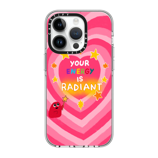 Slimy Oddity x CASETiFY iPhone 14 Pro Case Clear Clear Case MagSafe Compatible Your Energy Is Radiant Slimy Oddity x CASETiFY iPhone 14 Pro Case Clear Clear Case MagSafe Compatible Your Energy Is Radiant