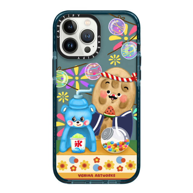 Venina_artworks x CASETiFY iPhone 13 Pro Max ケース Pacific Blue インパクトケース Summer Time