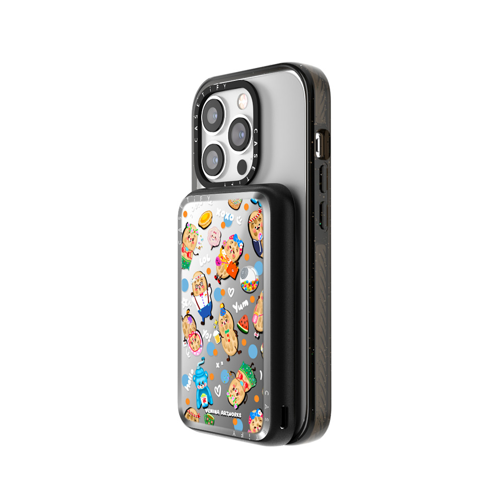 Venina_artworks x CASETiFY モバイルバッテリー シルバー ミラー モバイルバッテリー MagSafe対応 Peanut Buddy Mother's Day Venina_artworks x CASETiFY モバイルバッテリー シルバー ミラー モバイルバッテリー MagSafe対応 Peanut Buddy Mother's Day