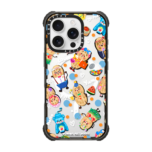 Venina_artworks x CASETiFY iPhone 16 Pro Case Black ウルトラ インパクトケース MagSafe 対応 Peanuts Buddy Venina_artworks x CASETiFY iPhone 16 Pro Case Black ウルトラ インパクトケース MagSafe 対応 Peanuts Buddy