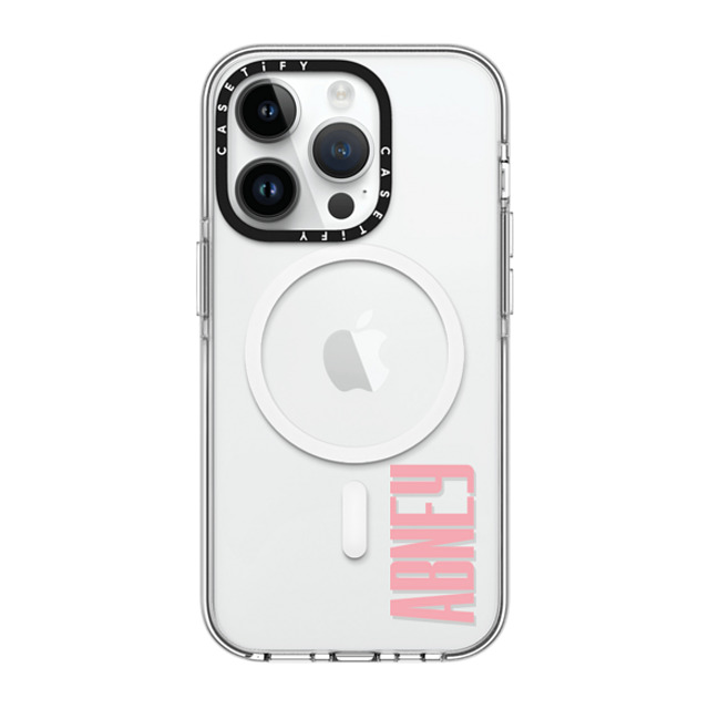 CASETiFY iPhone 14 Pro Case Clear Clear Case MagSafe Compatible Custom Case - ABNEY CASETiFY iPhone 14 Pro Case Clear Clear Case MagSafe Compatible Custom Case - ABNEY