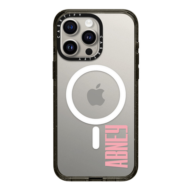 CASETiFY iPhone 15 Pro Max Case Black Impact Case MagSafe Compatible Custom Case - ABNEY CASETiFY iPhone 15 Pro Max Case Black Impact Case MagSafe Compatible Custom Case - ABNEY