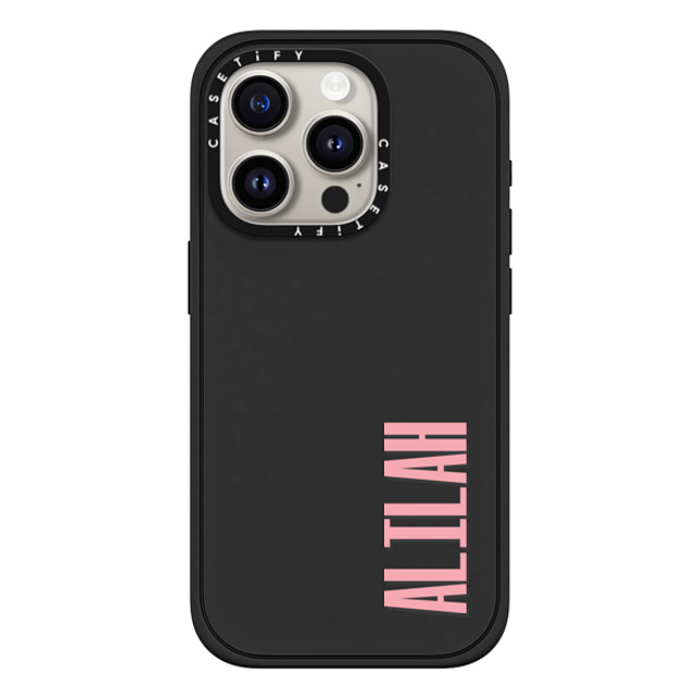 CASETiFY iPhone 15 Pro Case Matte Black Impact Case MagSafe Compatible Custom Case - alilah CASETiFY iPhone 15 Pro Case Matte Black Impact Case MagSafe Compatible Custom Case - alilah