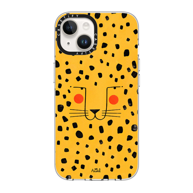 Arual Lhuillier x CASETiFY iPhone 14 ケース クリア クリア ケース MagSafe対応 Cheetah face by Arual