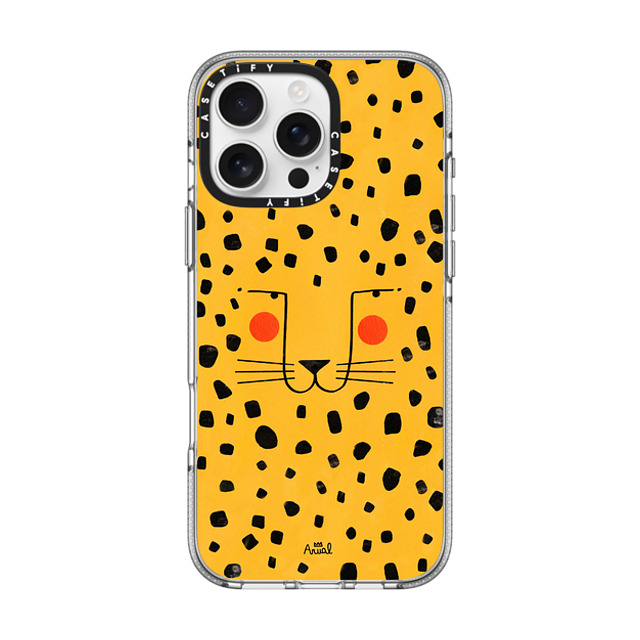 Arual Lhuillier x CASETiFY iPhone 16 Pro Max ケース クリア クリア ケース MagSafe対応 Cheetah face by Arual