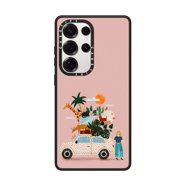 Arual Lhuillier x CASETiFY Galaxy S25 Ultra ケース Cartoon,Travel マットブラック マグネット式 インパクトケース Fun trip by Arual Halloween Arual Lhuillier x CASETiFY Galaxy S25 Ultra ケース Cartoon,Travel マットブラック マグネット式 インパクトケース Fun trip by Arual Halloween