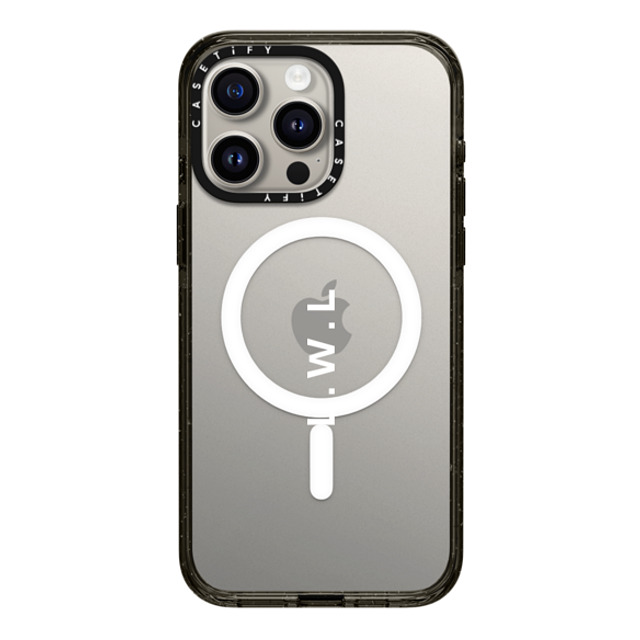 CASETiFY iPhone 15 Pro Max Case Black Impact Case MagSafe Compatible Custom Case - l. w.l CASETiFY iPhone 15 Pro Max Case Black Impact Case MagSafe Compatible Custom Case - l. w.l
