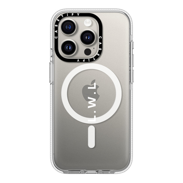 CASETiFY iPhone 15 Pro Case Clear Clear Case MagSafe Compatible Custom Case - l. w.l CASETiFY iPhone 15 Pro Case Clear Clear Case MagSafe Compatible Custom Case - l. w.l