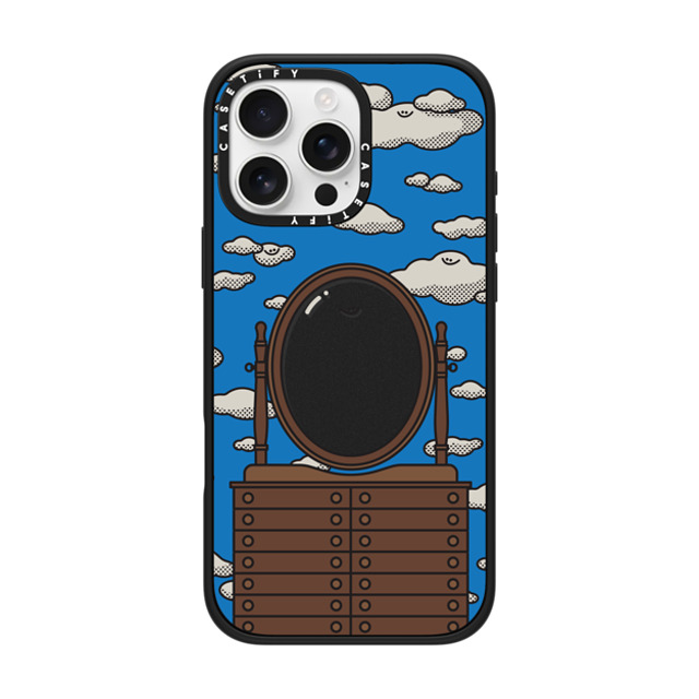 MicahHere x CASETiFY iPhone 16 Pro Max Case Matte Black Impact Case MagSafe Compatible Cloud Mirror by MicahHere Father's Day MicahHere x CASETiFY iPhone 16 Pro Max Case Matte Black Impact Case MagSafe Compatible Cloud Mirror by MicahHere Father's Day