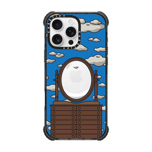 MicahHere x CASETiFY iPhone 16 Pro Max ケース ブラック ウルトラ インパクトケース MagSafe 対応 Cloud Mirror by MicahHere Father's Day MicahHere x CASETiFY iPhone 16 Pro Max ケース ブラック ウルトラ インパクトケース MagSafe 対応 Cloud Mirror by MicahHere Father's Day