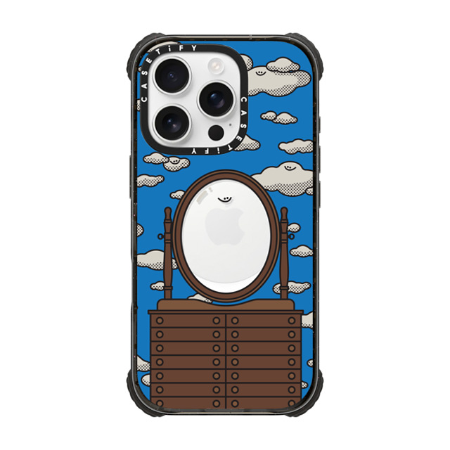 MicahHere x CASETiFY iPhone 16 Pro Case Black ウルトラ インパクトケース MagSafe 対応 Cloud Mirror by MicahHere Father's Day MicahHere x CASETiFY iPhone 16 Pro Case Black ウルトラ インパクトケース MagSafe 対応 Cloud Mirror by MicahHere Father's Day