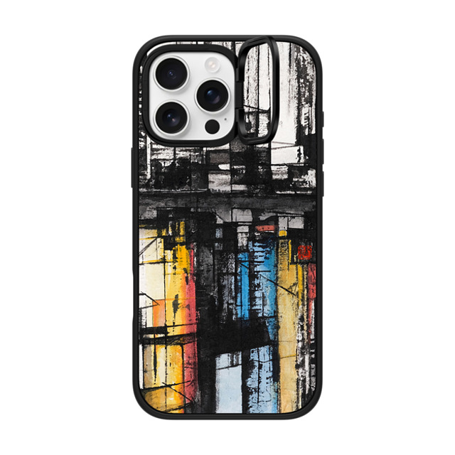 Eric Ho x CASETiFY iPhone 16 Pro Max ケース マットブラック インパクトリングスタンドケース MagSafe対応 HKID by Eric Ho